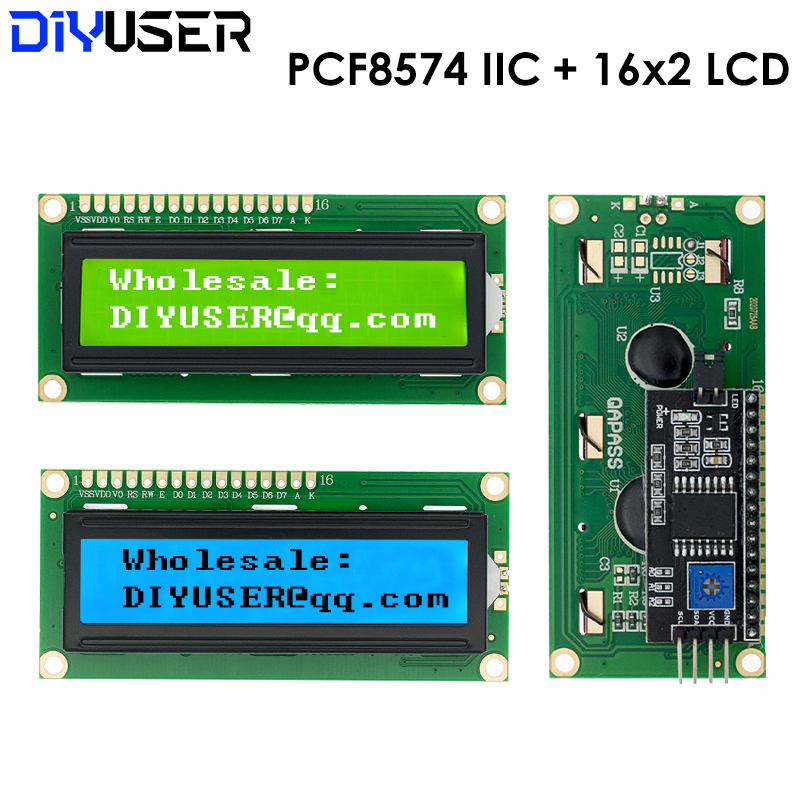 Lcd 1602 - LCD1602 1602 Modul LCD Layar Biru/Kuning