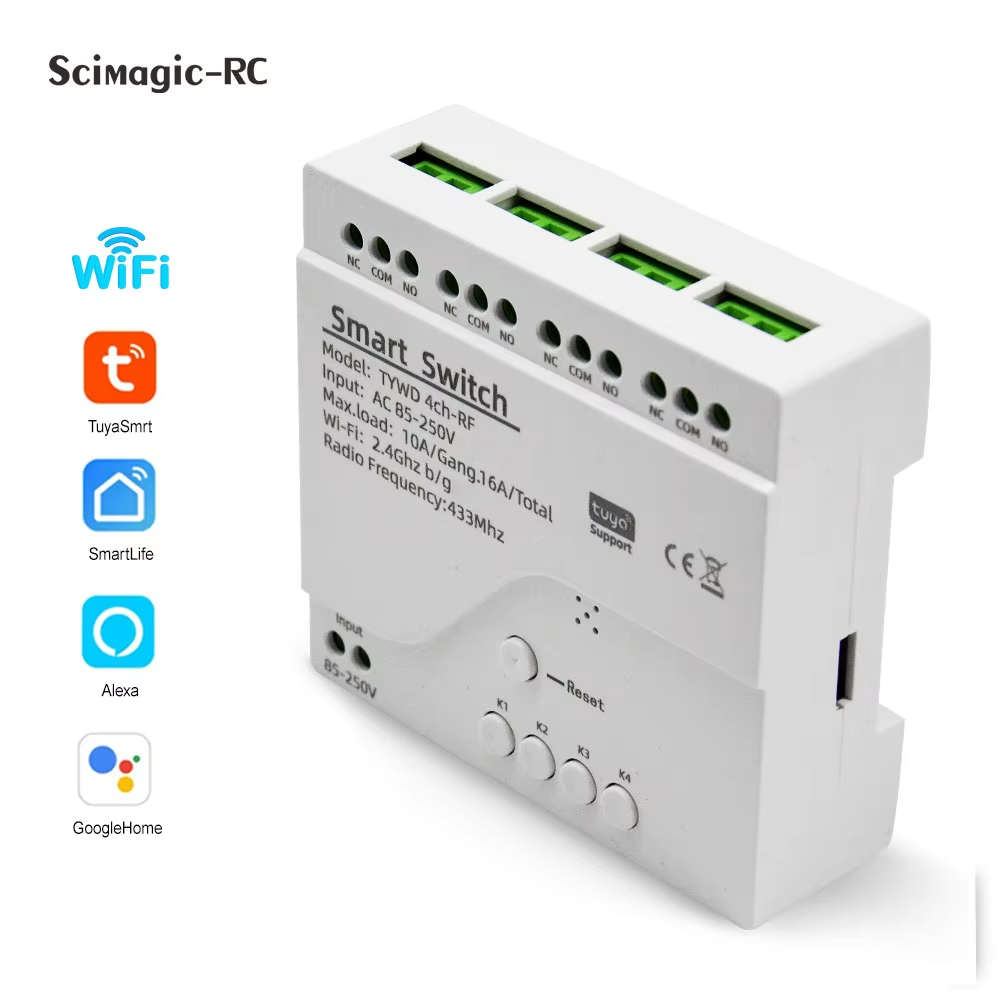 Relay Module 4 Channel - Modul Relay Smart Tuya Switch 4CH