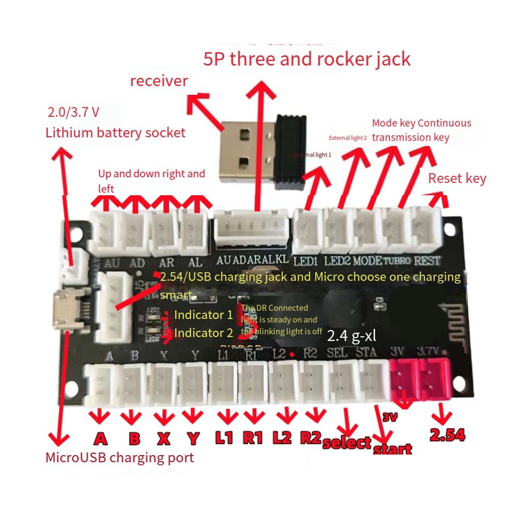 Joystick Module - L77A 2.4G Encoder Joystick Nirkabel Tanpa