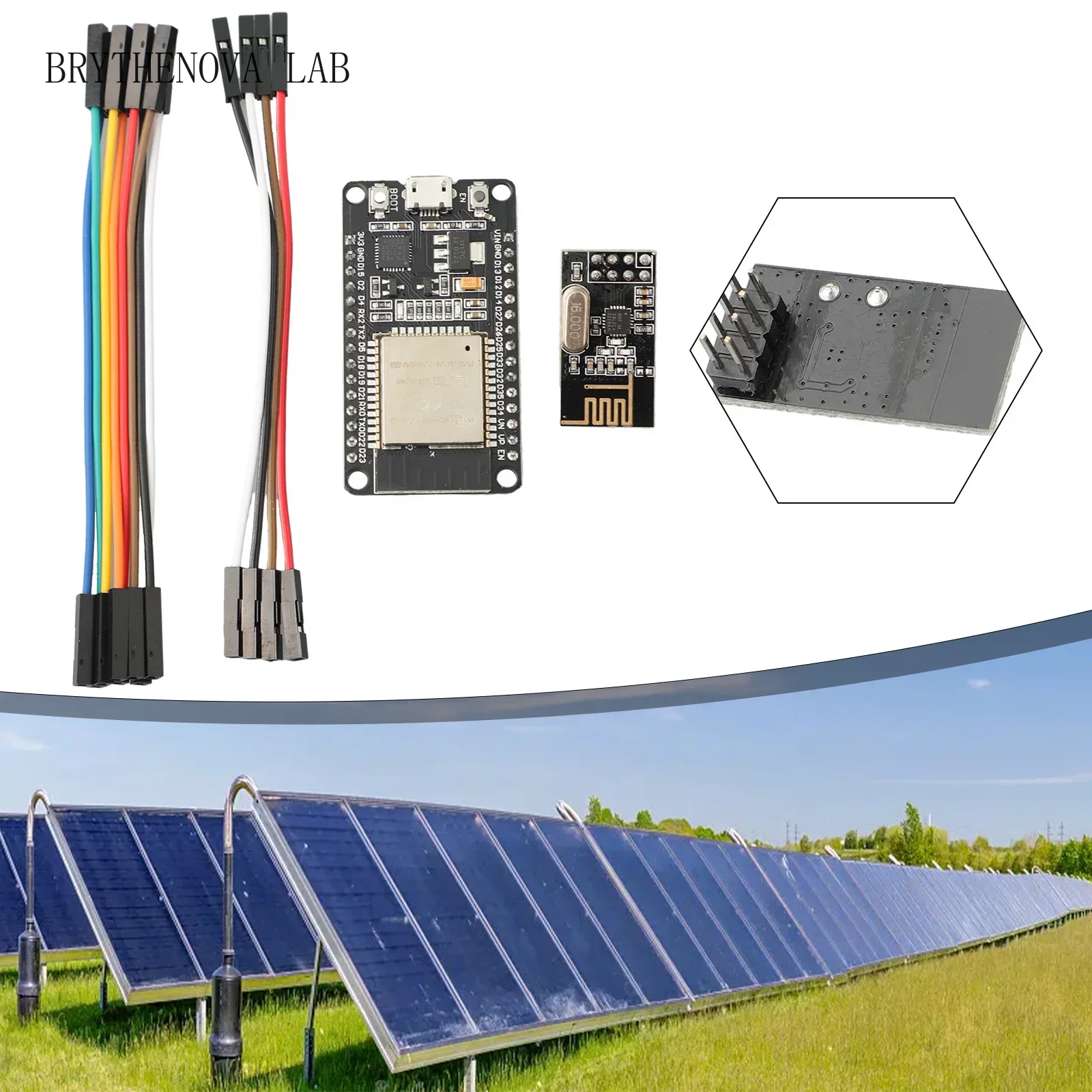Nrf24L01 - ESP32+NRF24L01+Kabel DTU untuk Kit Hoymiles Pemantauan