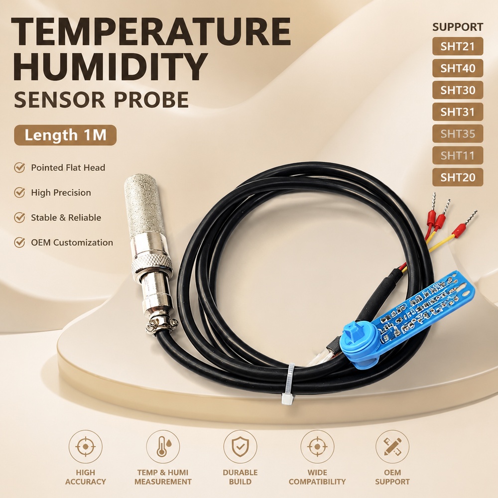 Sht31 - Kabel Sensor Suhu dan Kelembapan, Panjang
