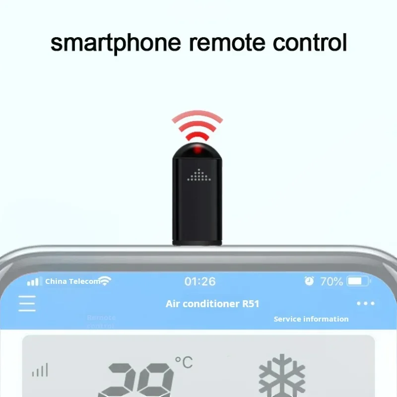 Ir Remote Module - Adaptor Pemancar Inframerah untuk Smartphone Tipe-C,