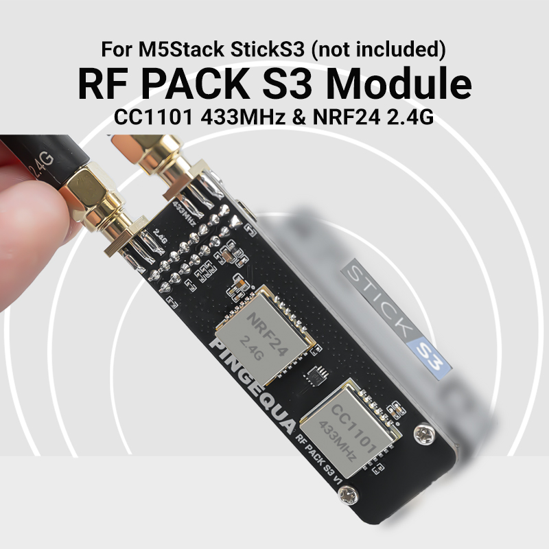Nrf24L01 - M5Stack StickS3 Modul Dual-Band CC1101 433MHz