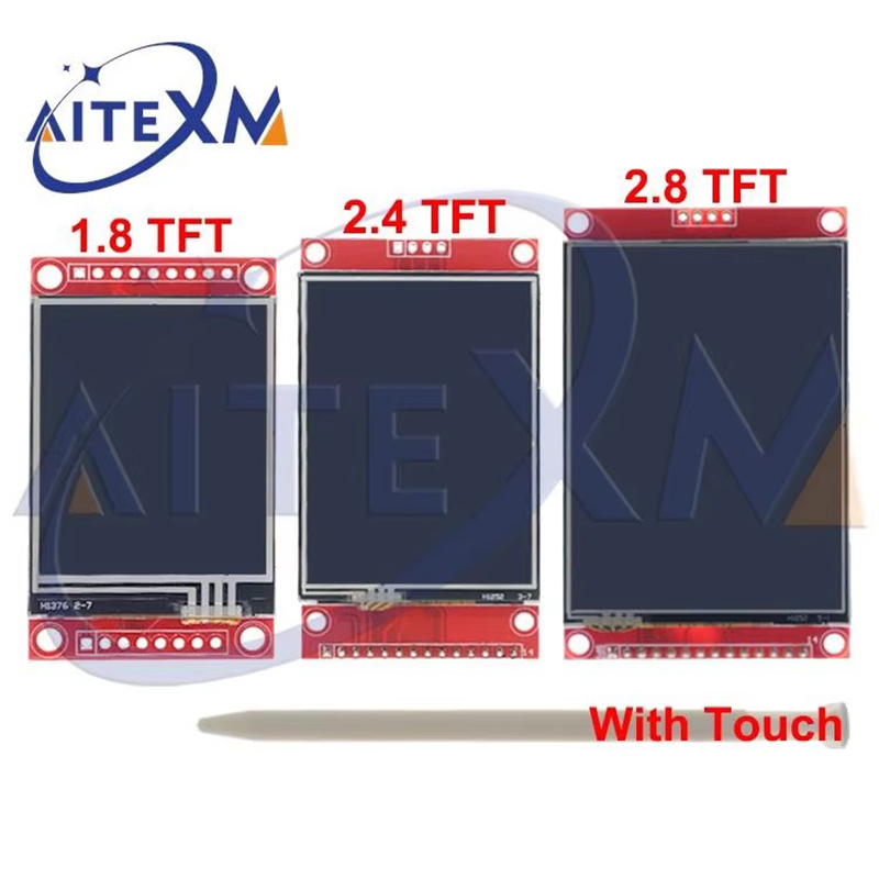 Tft Display 2.4 - Tampilan Seri SPI dengan Sentuh 1.8