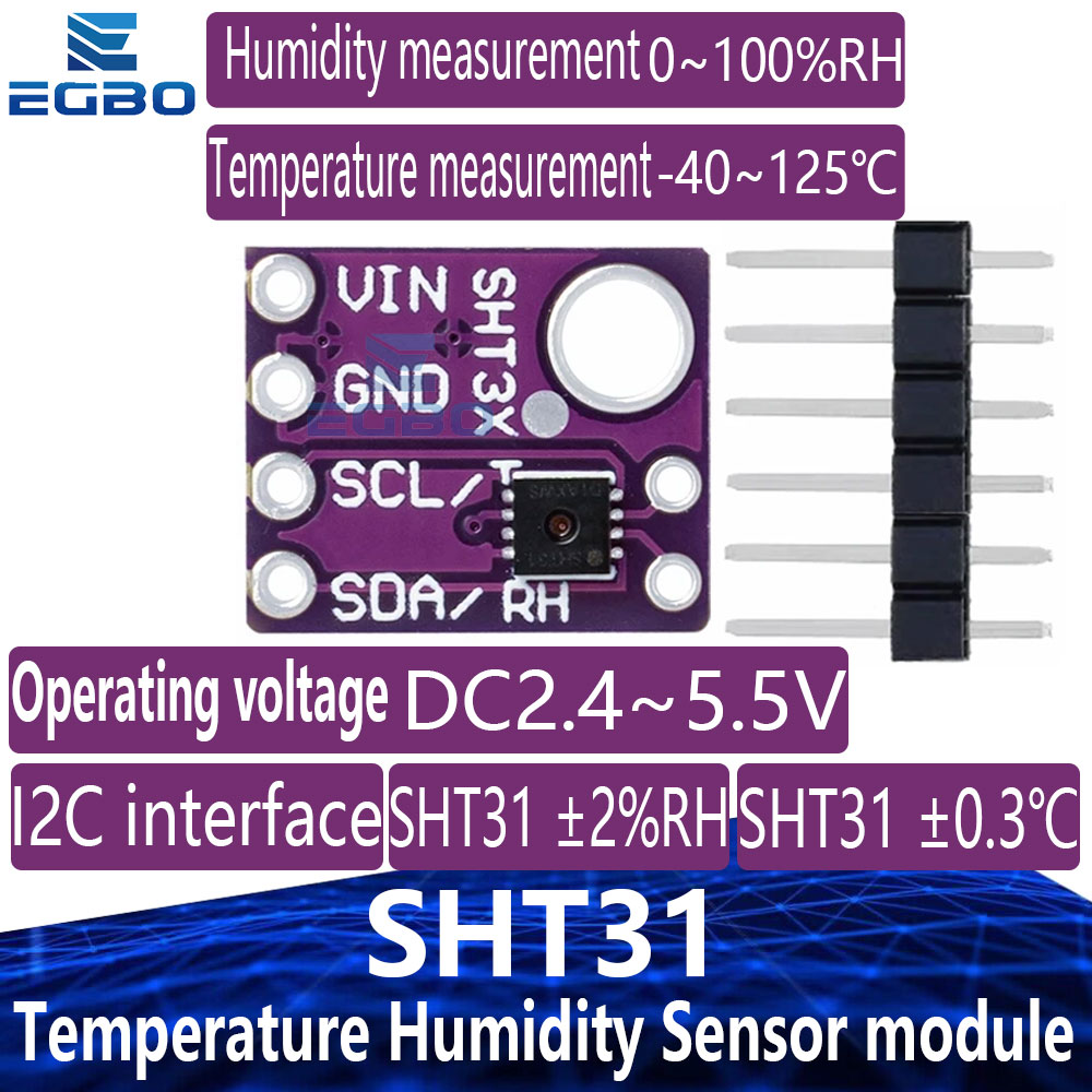 Sht31 - 1 Buah Modul Sensor Suhu &