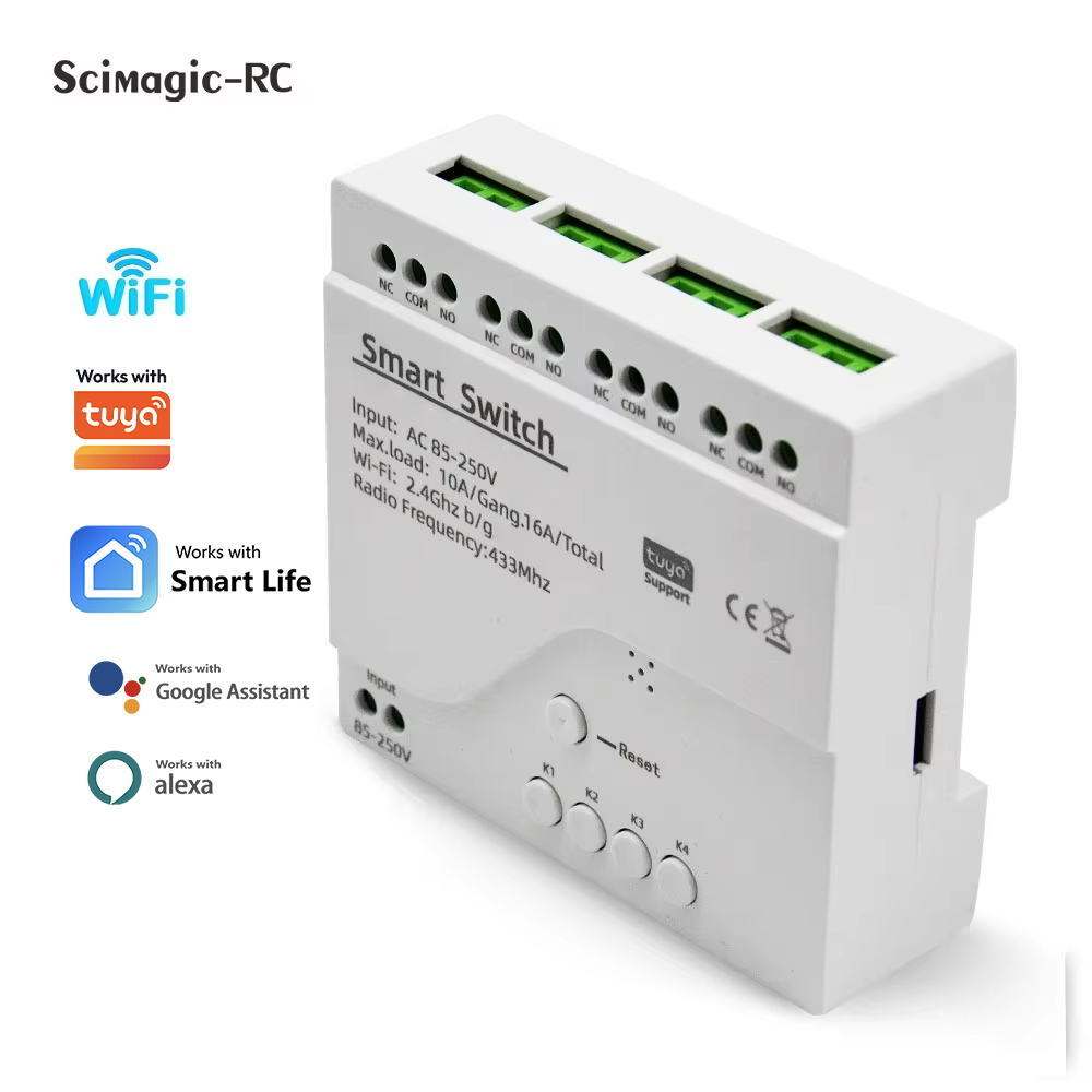 Relay Module 4 Channel - Modul Relay Smart Switch 4CH Otomatisasi