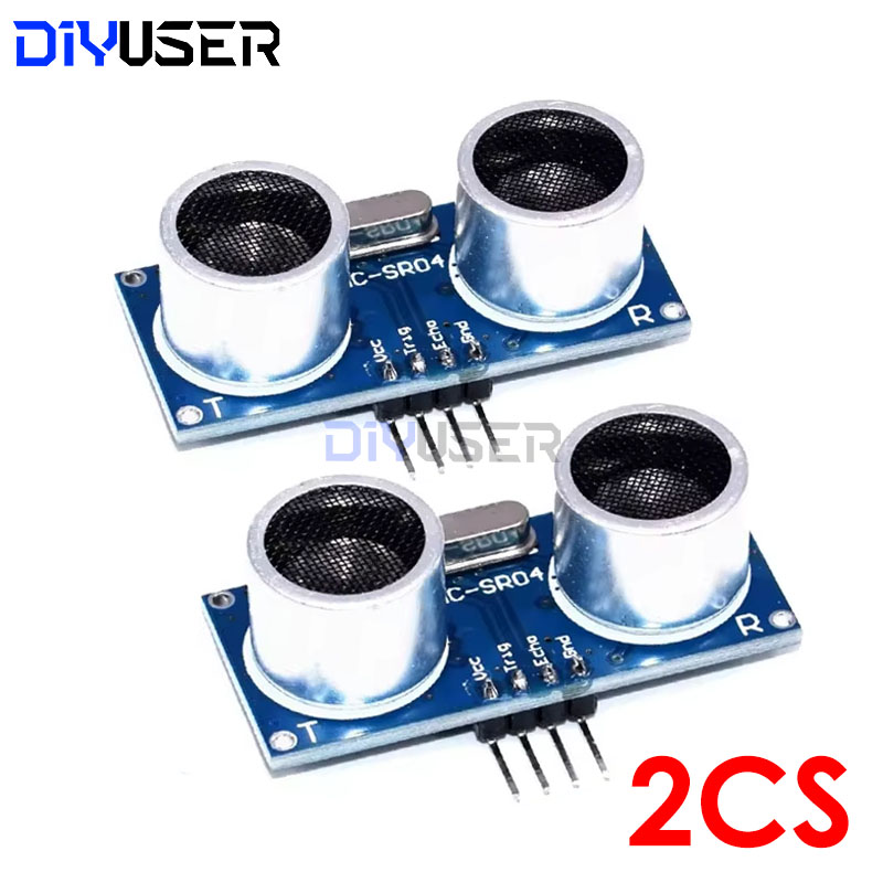 Ultrasonic Sensor Hc-Sr04 - DIYUSER 2 Buah Modul Ultrasonik HC-SR04