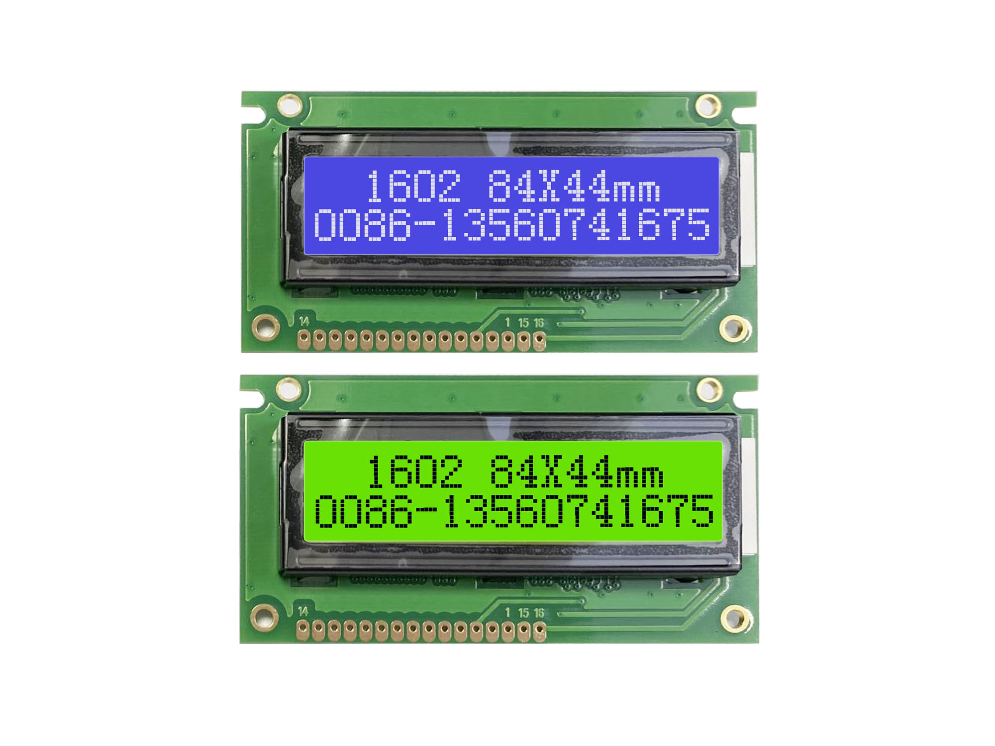 Lcd 1602 - 1602 16X2 modul Tampilan LCD 84x44mm