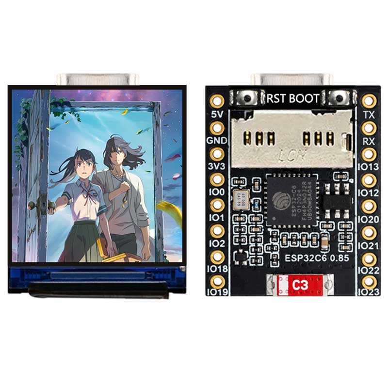 ESP32 C6 0.85 Inci 128X128 Lay - Sd Card Module ulasan dan harga