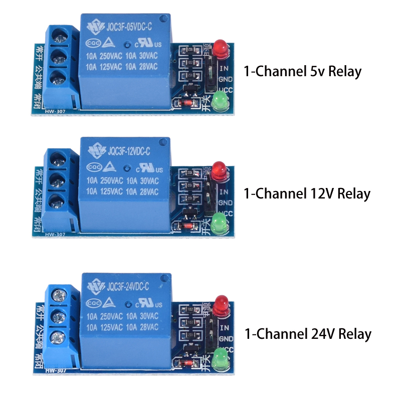 Modul Relay 1 2 4 6 8 Saluran  - Relay Module 4 Channel ulasan dan harga