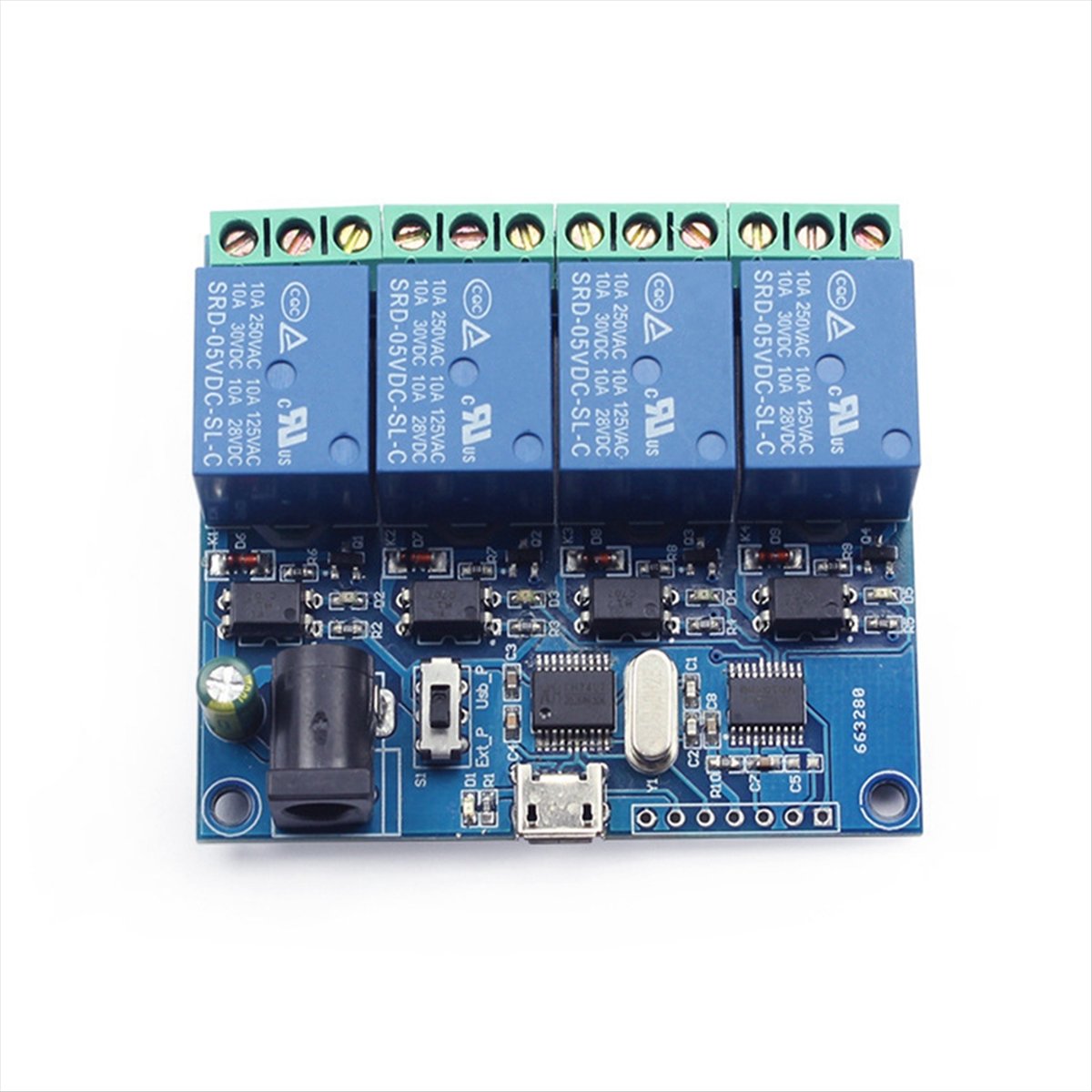 AT42 Modul Relai USB 4 Saluran - Relay Module 4 Channel ulasan dan harga