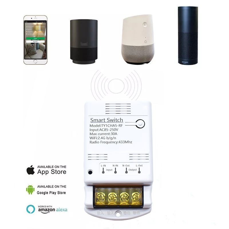 Sakelar pintar Wifi 30A, modul - Ir Remote Module ulasan dan harga