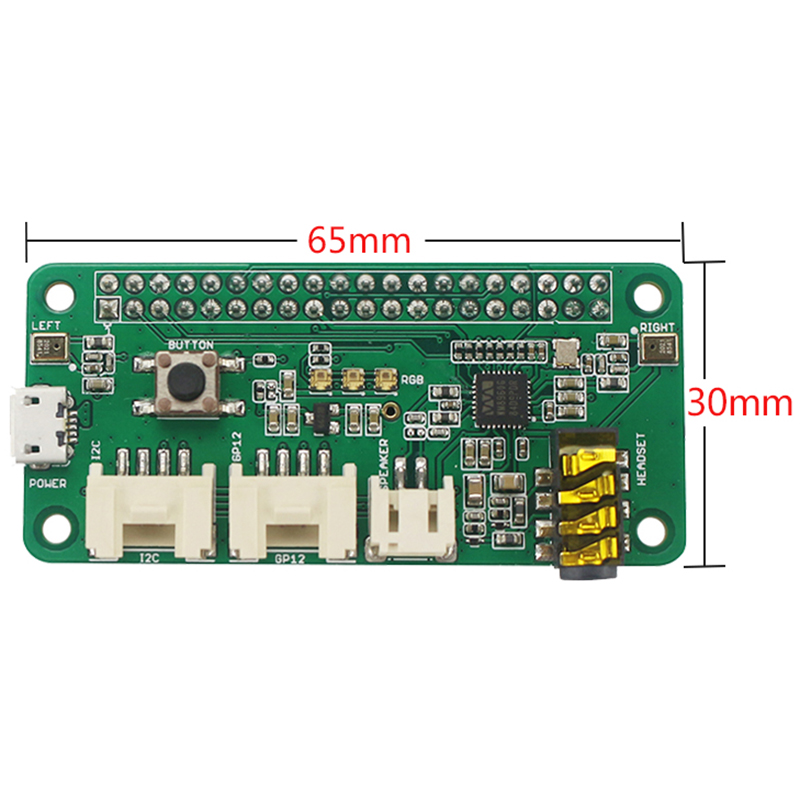 ReSpeaker 2-Mics Pi Hat untuk  - Microphone Module ulasan dan harga