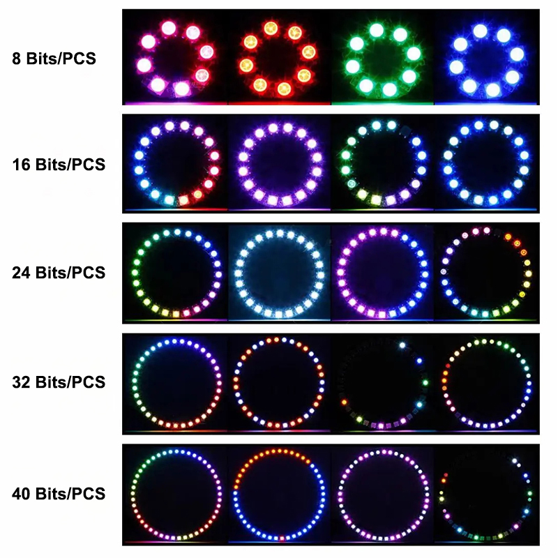 1 Buah Cincin LED Pintar SMD50 - Ws2812B ulasan dan harga