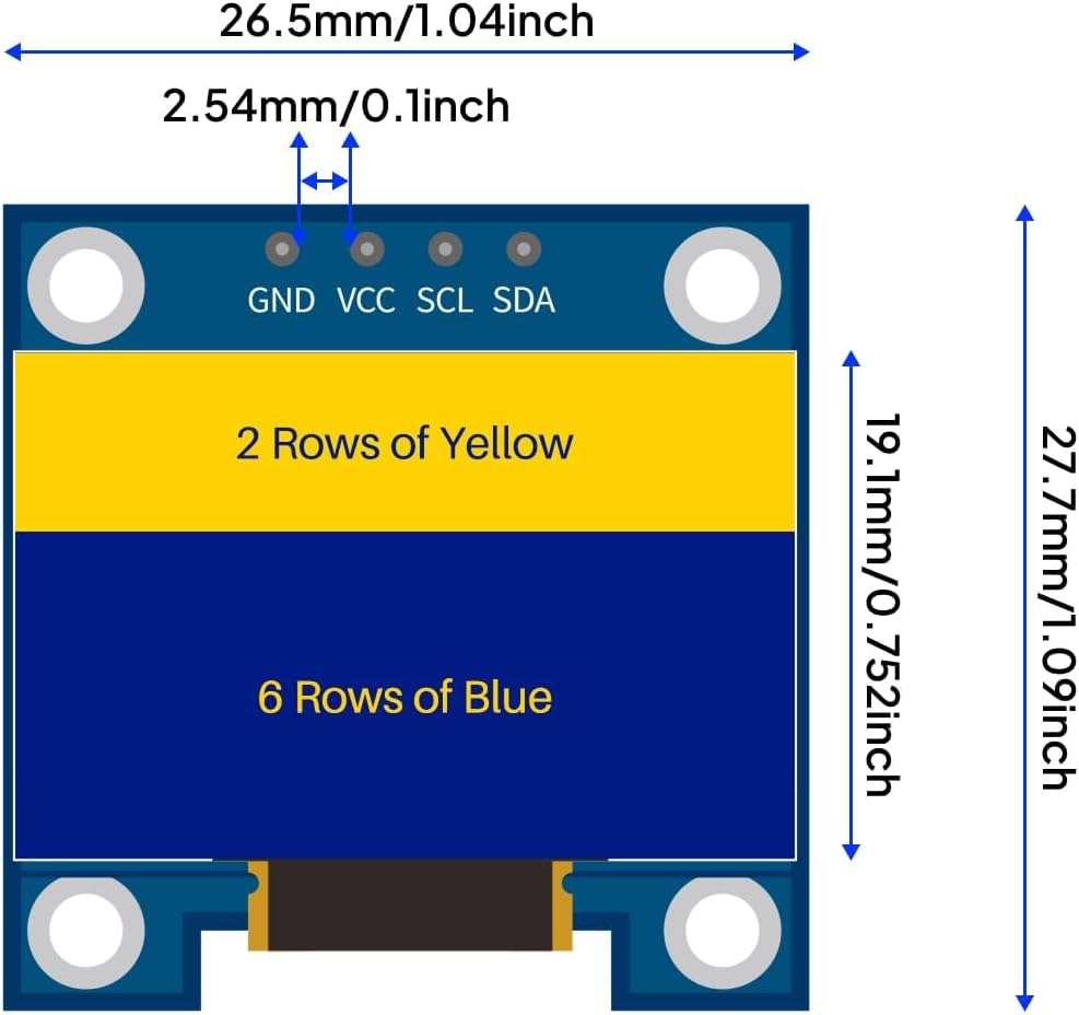 3 Buah Modul Layar Tampilan OL - Ssd1306 ulasan dan harga
