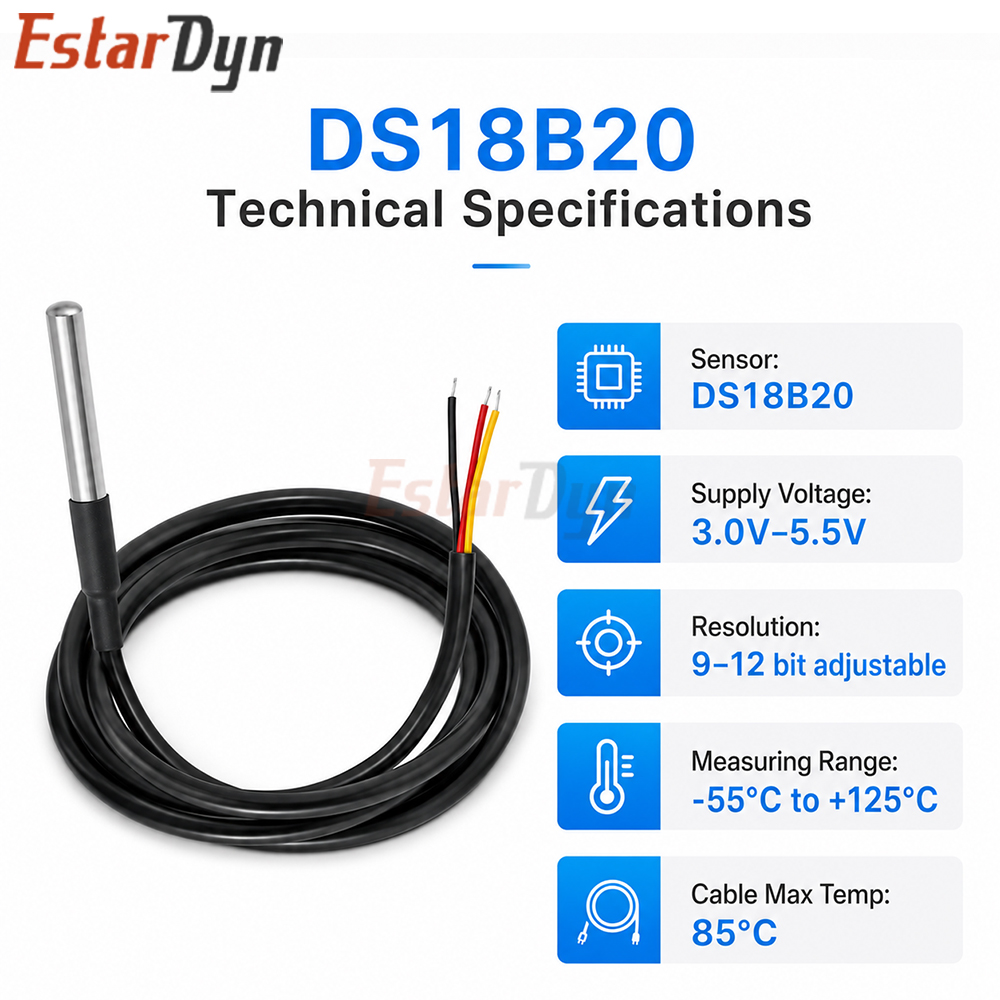 Sensor Suhu Digital Tahan Air  - Ds18B20 ulasan dan harga