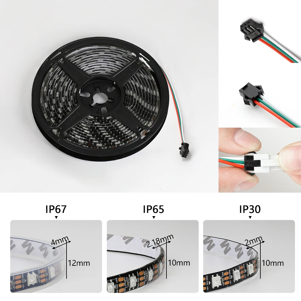 5V WS2812B Piksel RGB Lampu St - Ws2812B Strip 5V ulasan dan harga
