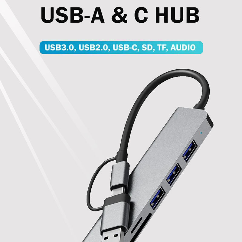 Splitter USB Hub Tipe C 8 In 1 - Sd Card Module ulasan dan harga