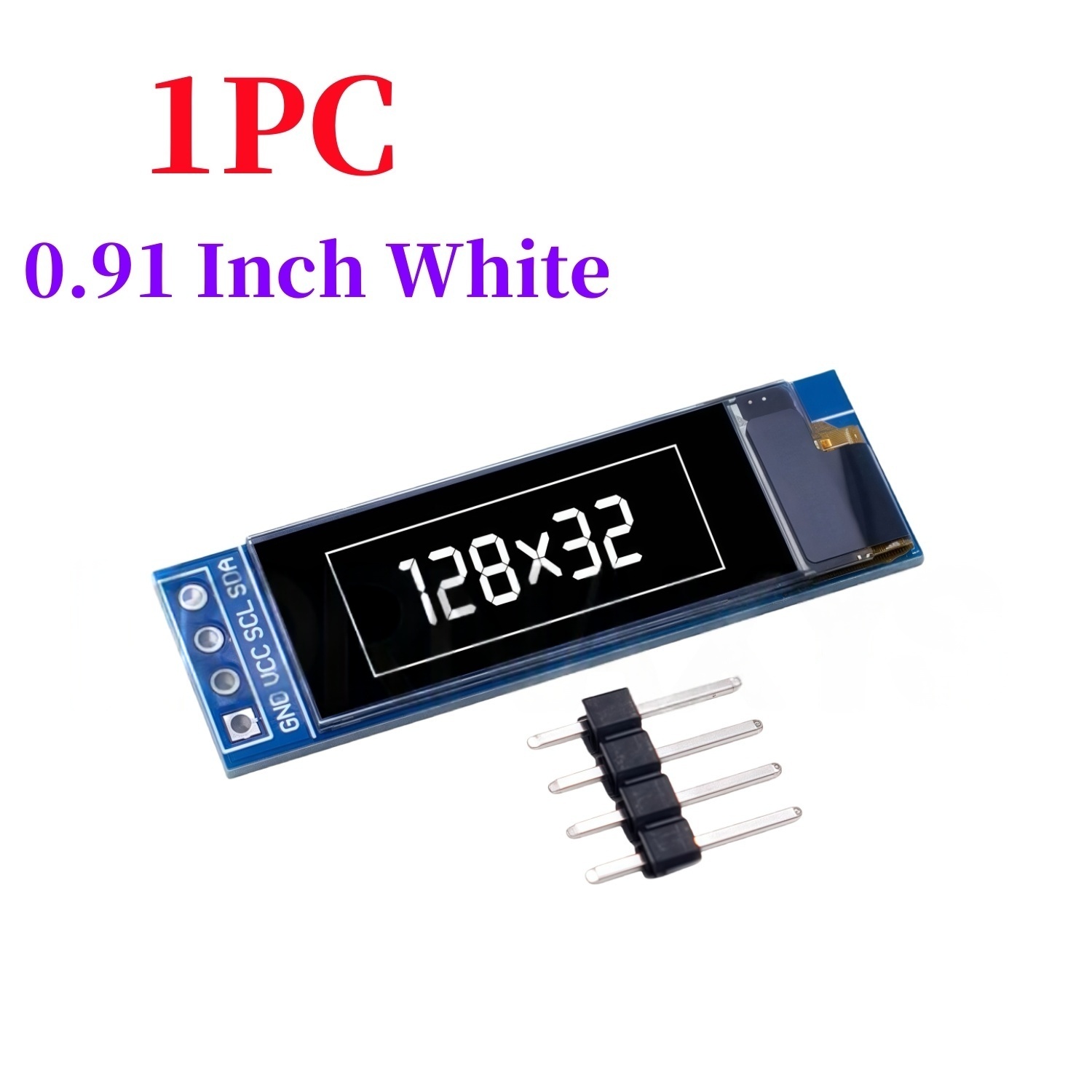 0.91 Inci 128X32 IIC I2C Putih - Ssd1306 ulasan dan harga