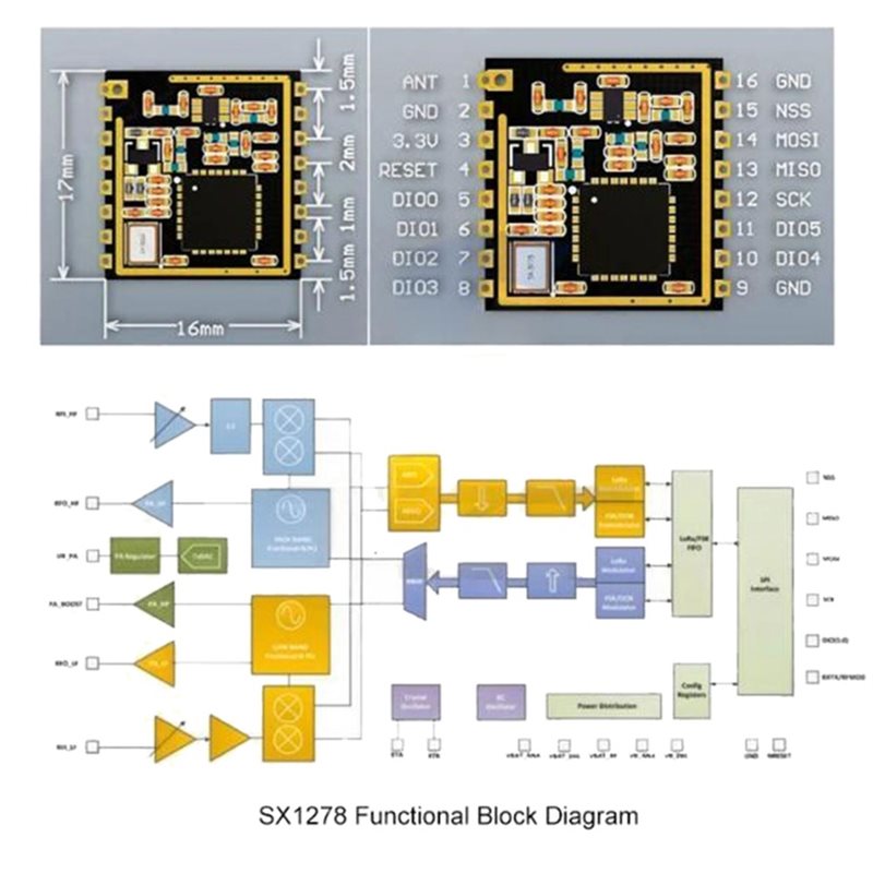 Modul Transmisi Antarmuka SPI  - Lora Sx1278 ulasan dan harga