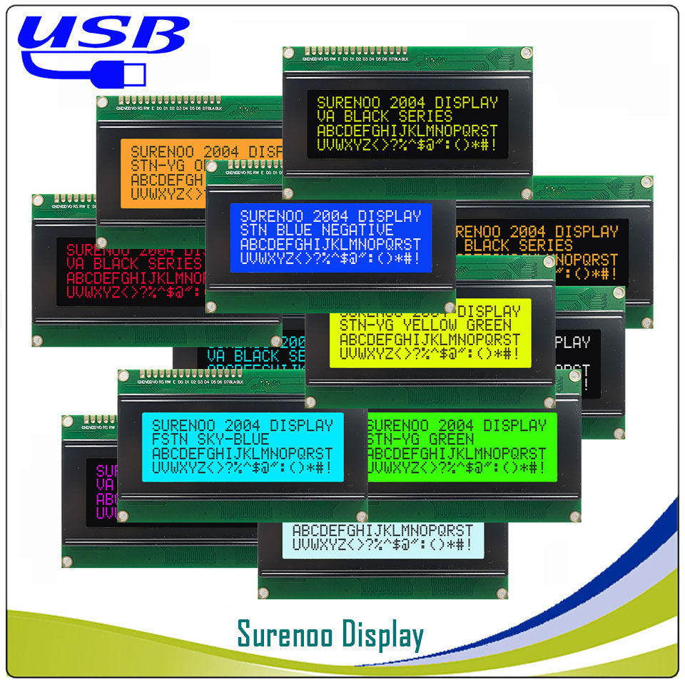 Surenoo LCD2USB 204 20X4 2004  - Lcd 1602 ulasan dan harga