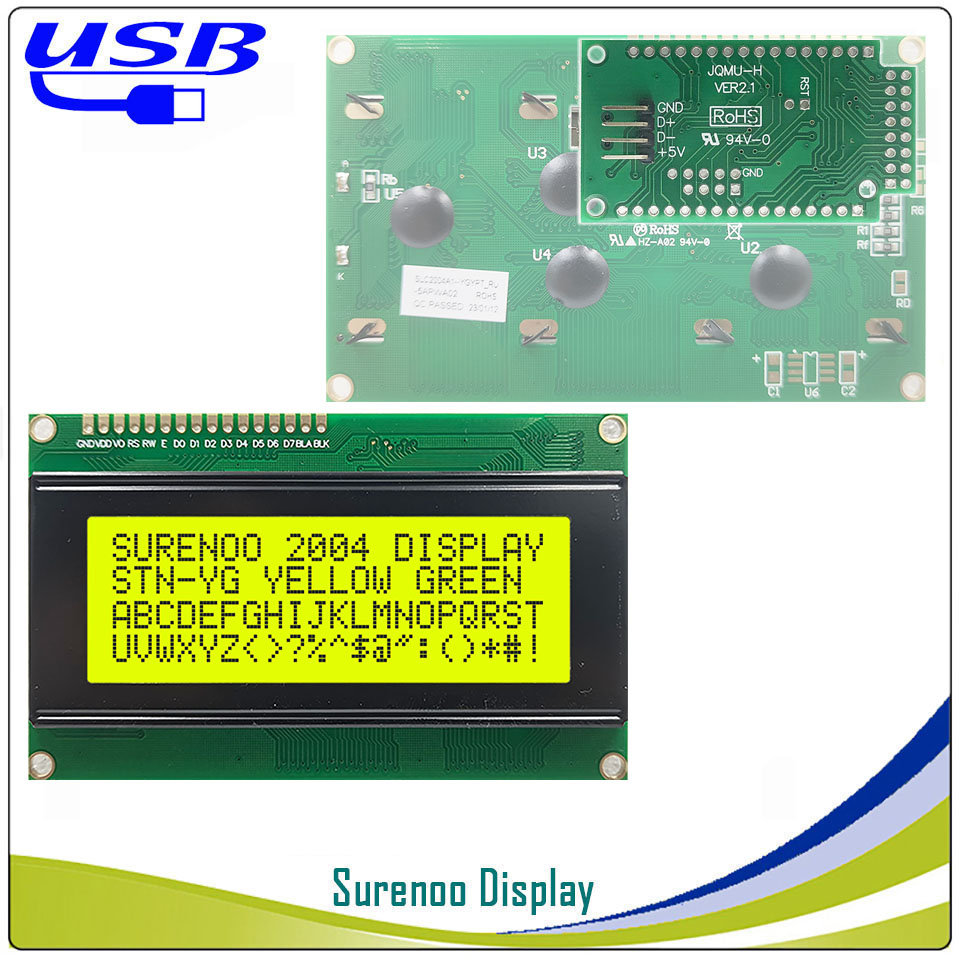 Surenoo LCD2USB 204 20X4 2004  - Lcd 1602 ulasan dan harga