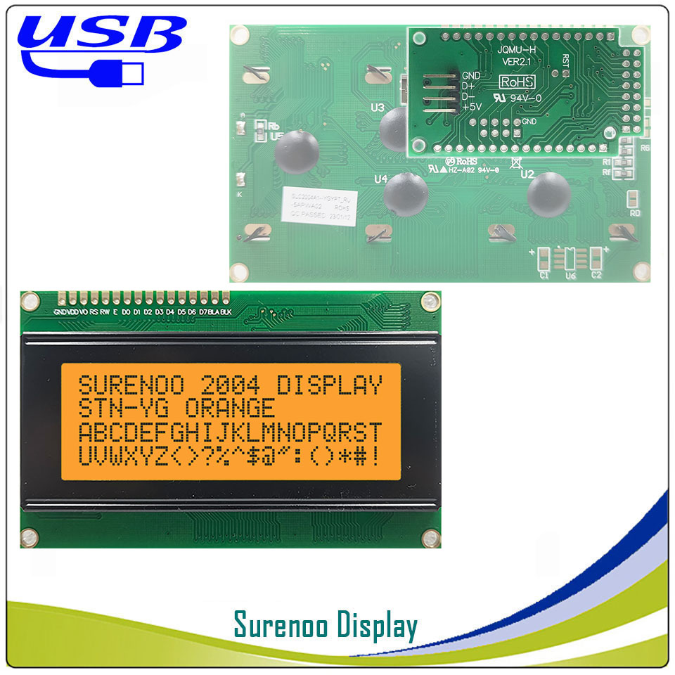Surenoo LCD2USB 204 20X4 2004  - Lcd 1602 ulasan dan harga