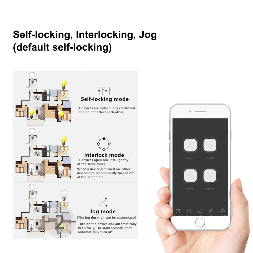 Modul Relai WiFi Cerdas 4CH, K - Relay Module 4 Channel ulasan dan harga