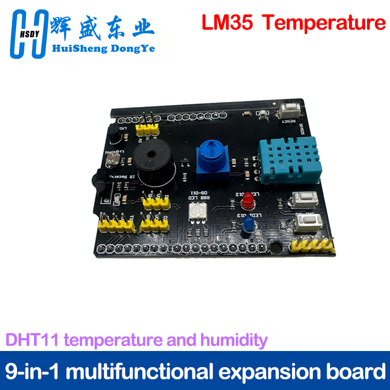 Papan sensor multifungsi 9 in  - Dht11 ulasan dan harga
