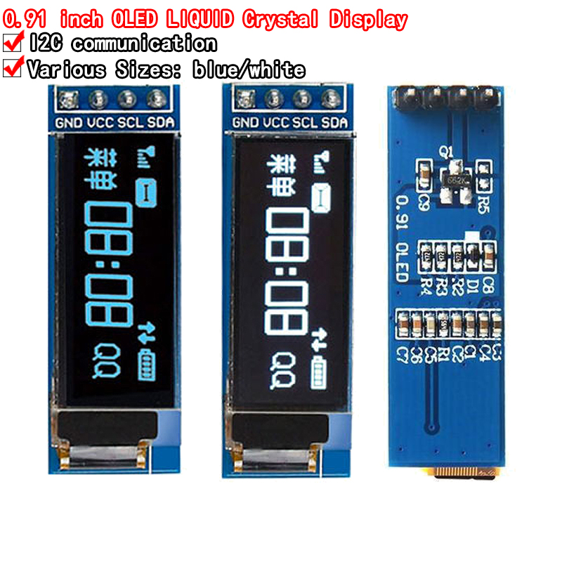 Modul peraga OLED 0.91 inci pu - Ssd1306 ulasan dan harga
