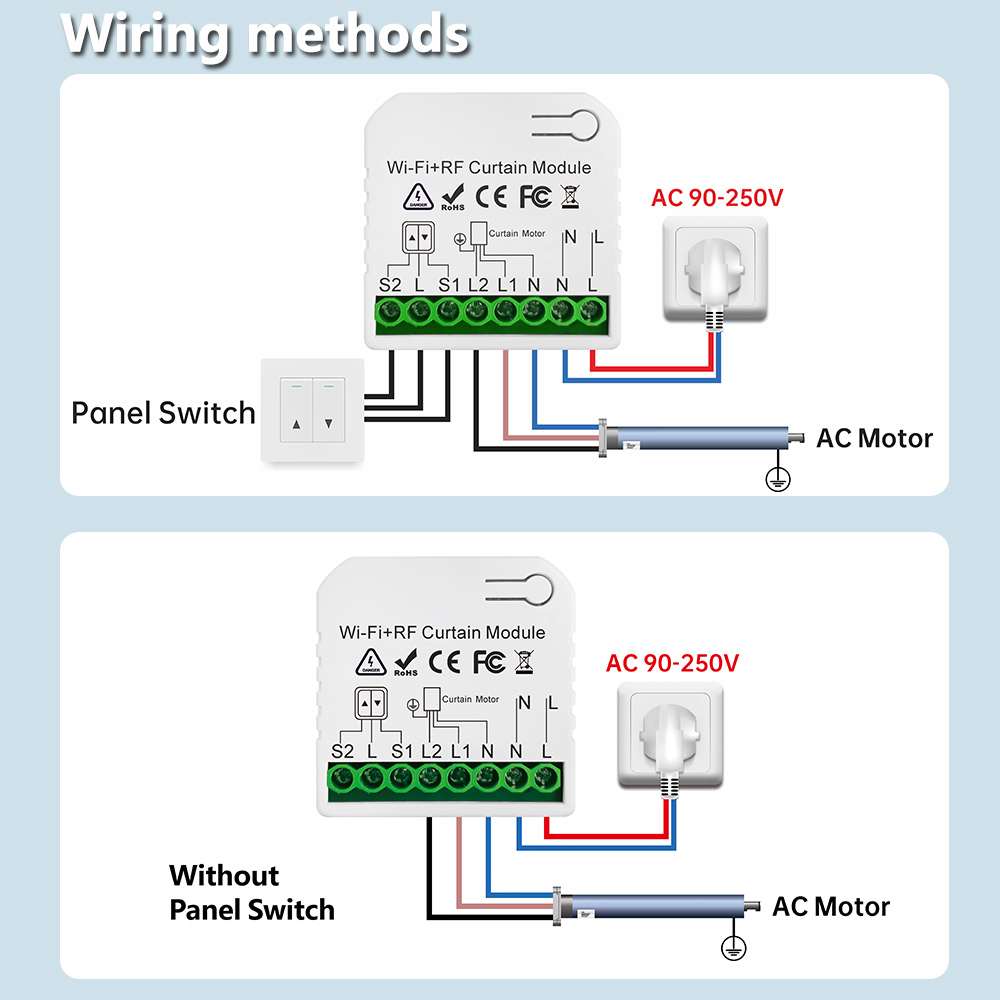 Tuya WiFi sakelar tirai cerdas - Ir Remote Module ulasan dan harga