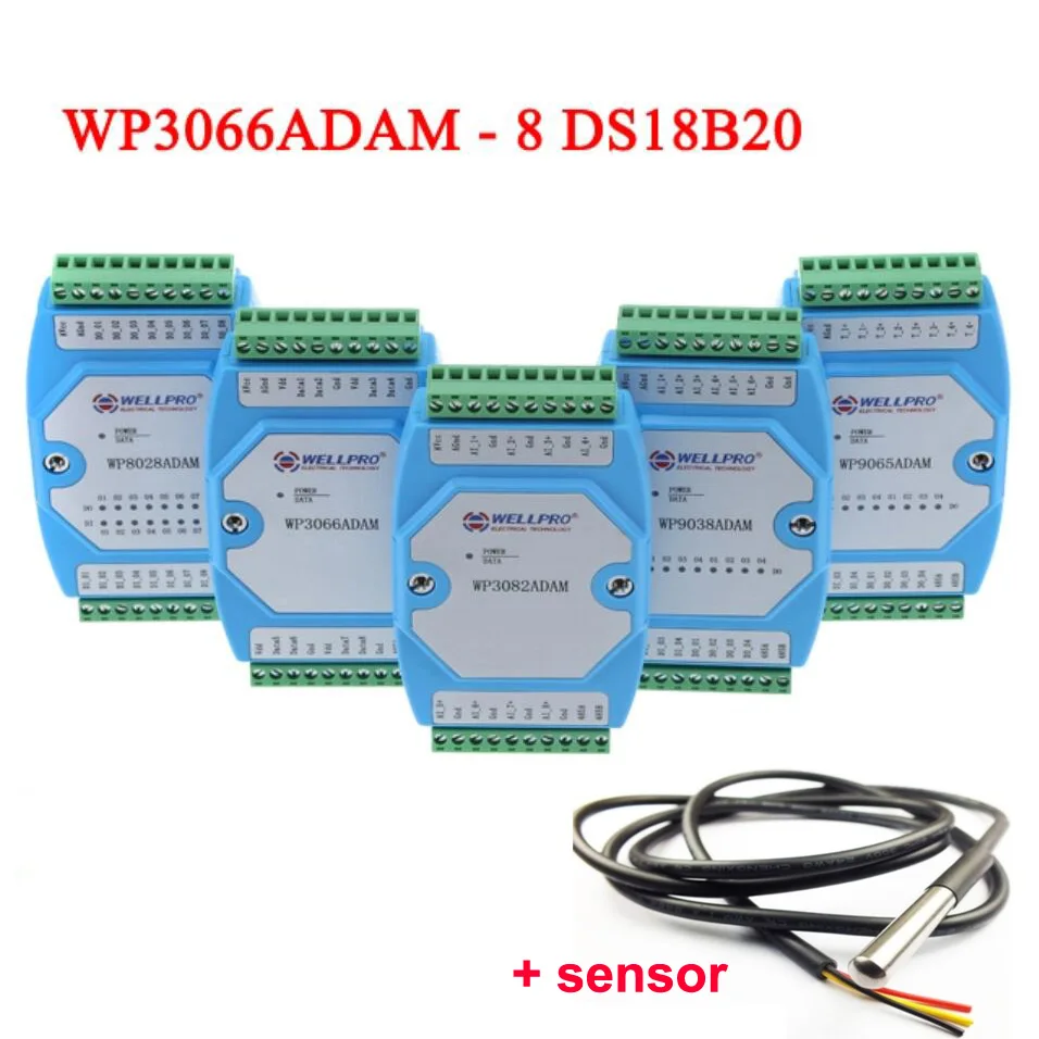 Modul Sensor Suhu Input 8 Salu - Ds18B20 ulasan dan harga
