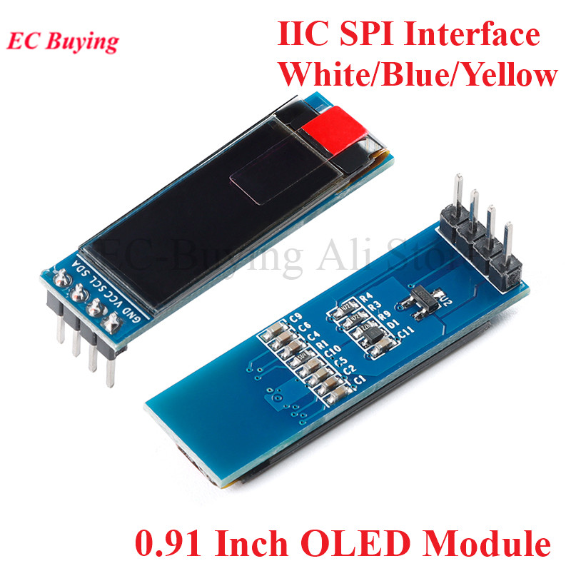 Modul OLED 0.91 inci layar 0.9 - Ssd1306 ulasan dan harga