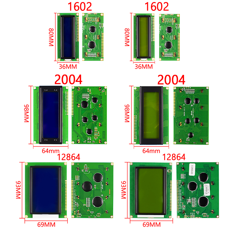 Modul LCD Layar Hijau Biru UNT - Lcd 1602 ulasan dan harga