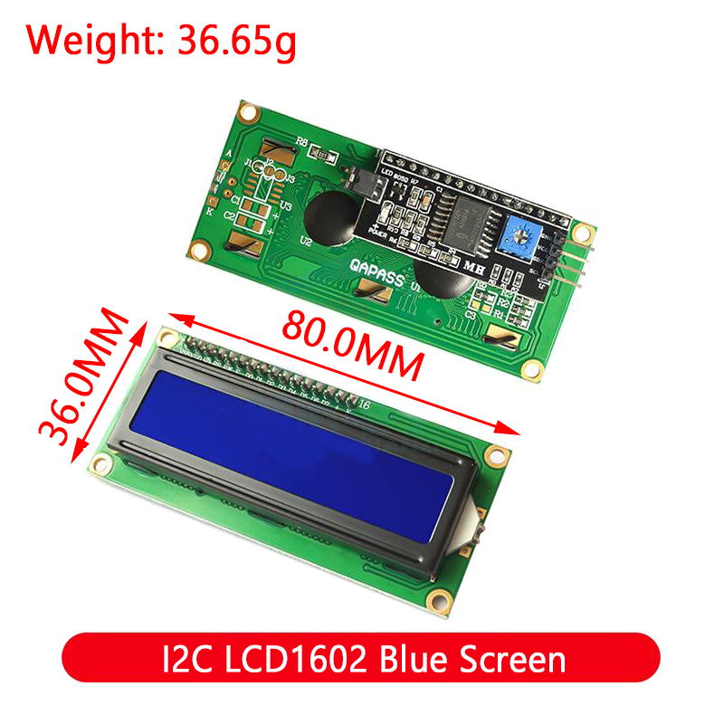 Modul LCD Layar Hijau Biru UNT - Lcd 1602 ulasan dan harga