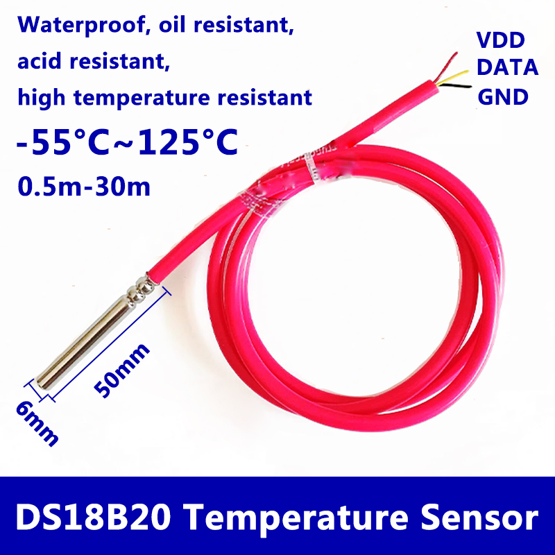 Sensor Suhu Digital Tahan Air  - Ds18B20 ulasan dan harga